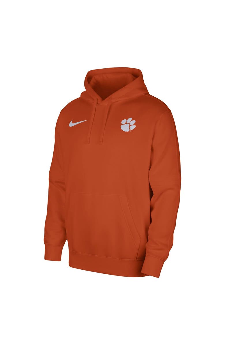 Nike Men's Nike Orange Clemson Tigers Club Pullover Hoodie, Alternate, color, 