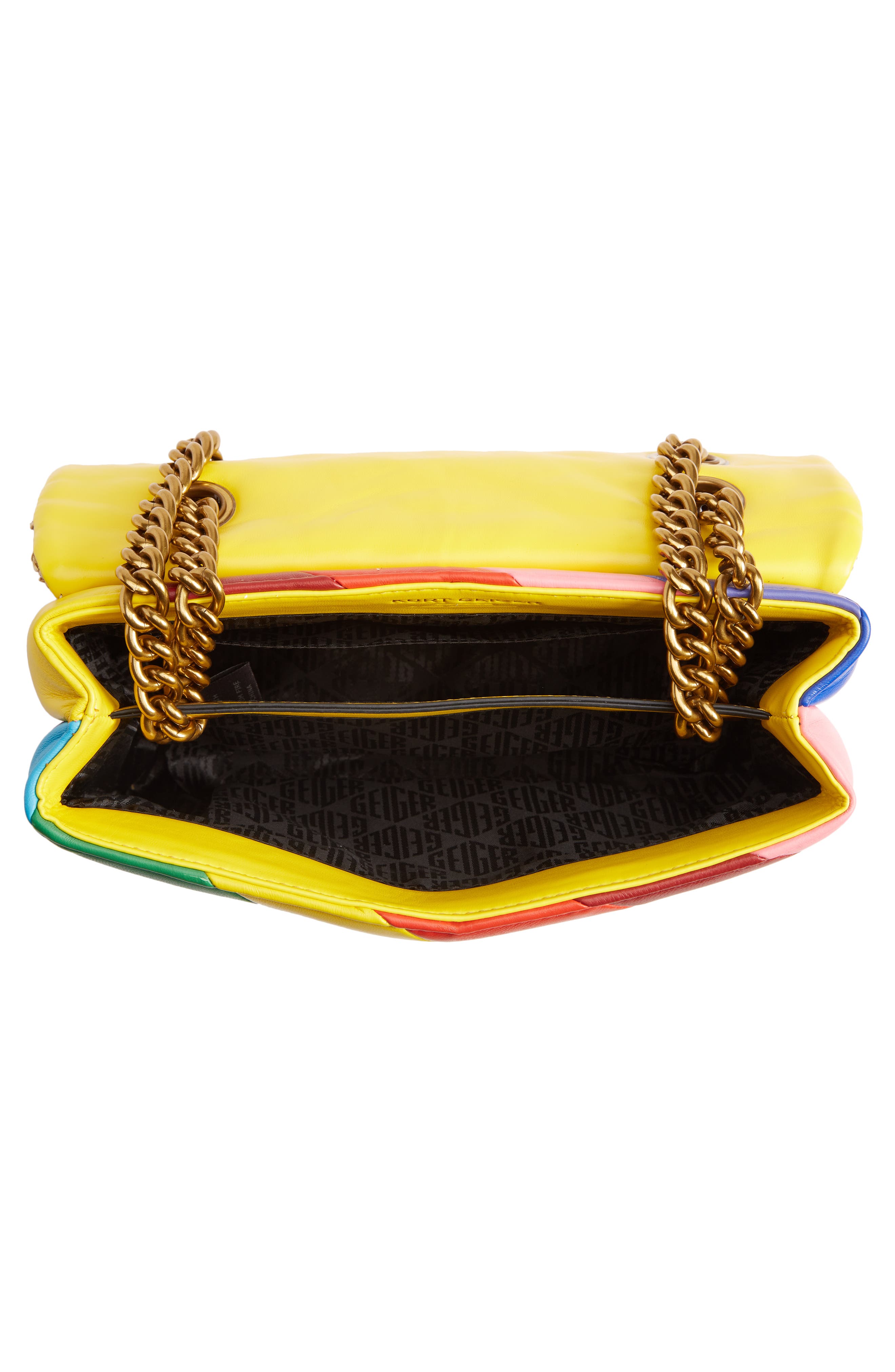 Kurt Geiger London Kensington Leather & Raffia Crossbody Bag, Alternate, color, 