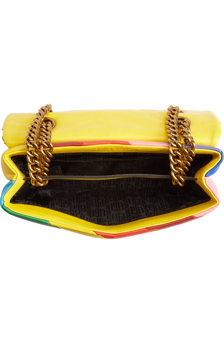 Kurt Geiger London Kensington Leather & Raffia Crossbody Bag, Alternate, color,