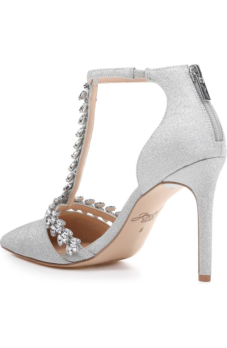 Jewel Badgley Mischka Meena Crystal Embellished T-Strap Pump, Alternate, color,