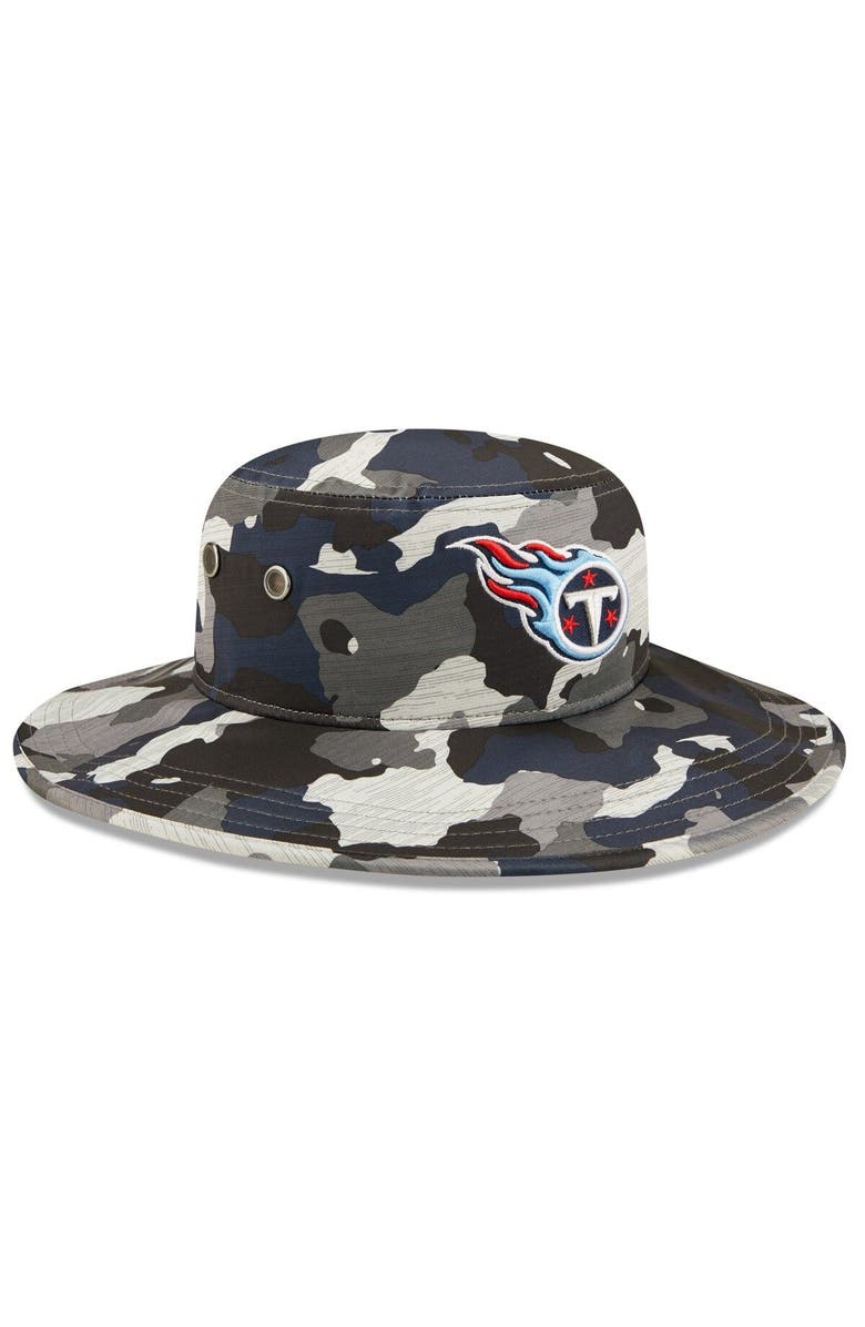 New Era Men's New Era Camo Tennessee Titans 2022 NFL Training Camp Official Panama Bucket Hat, Alternate, color,