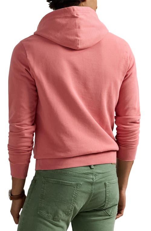 Polo Ralph Lauren Cotton French Terry Hoodie In Pink