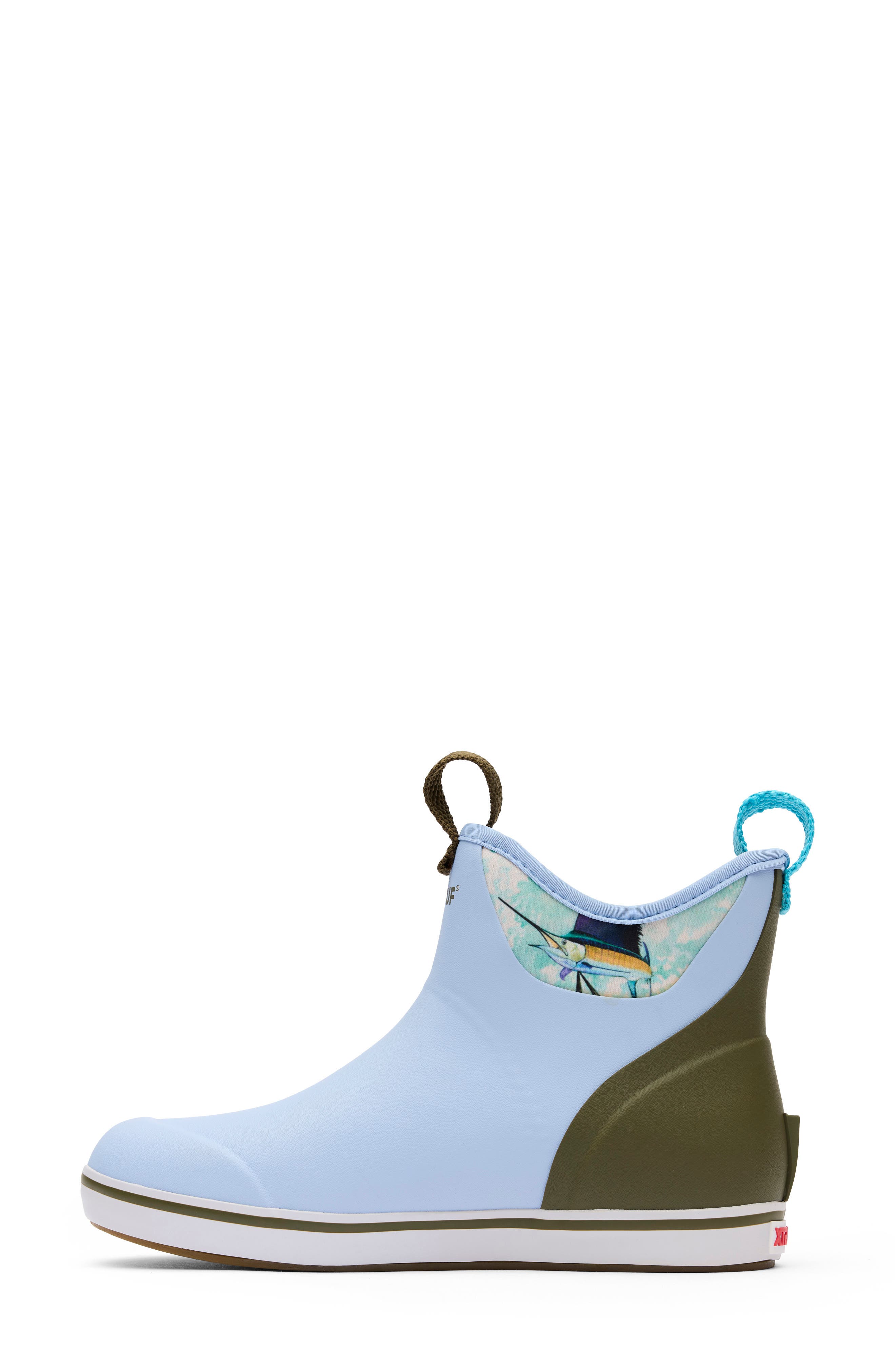 x Guy Harvey Waterproof Ankle Deck Boot, Alternate, color, SKY BLUE MARLIN
