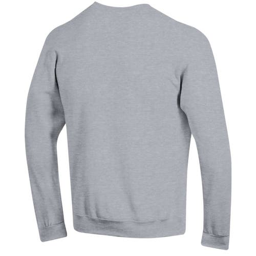 Champion Heather Gray Nc State Wolfpack Arch Over Logo Pullover Sweatshirt
