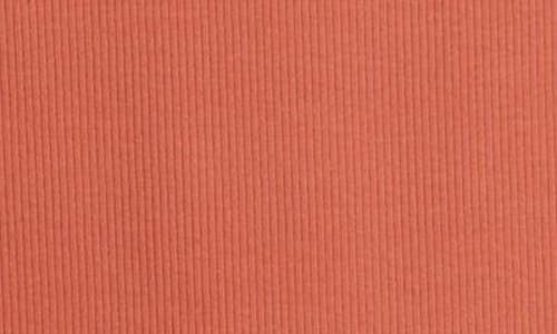 Nordstrom Everyday Cotton Rib Tank In Orange