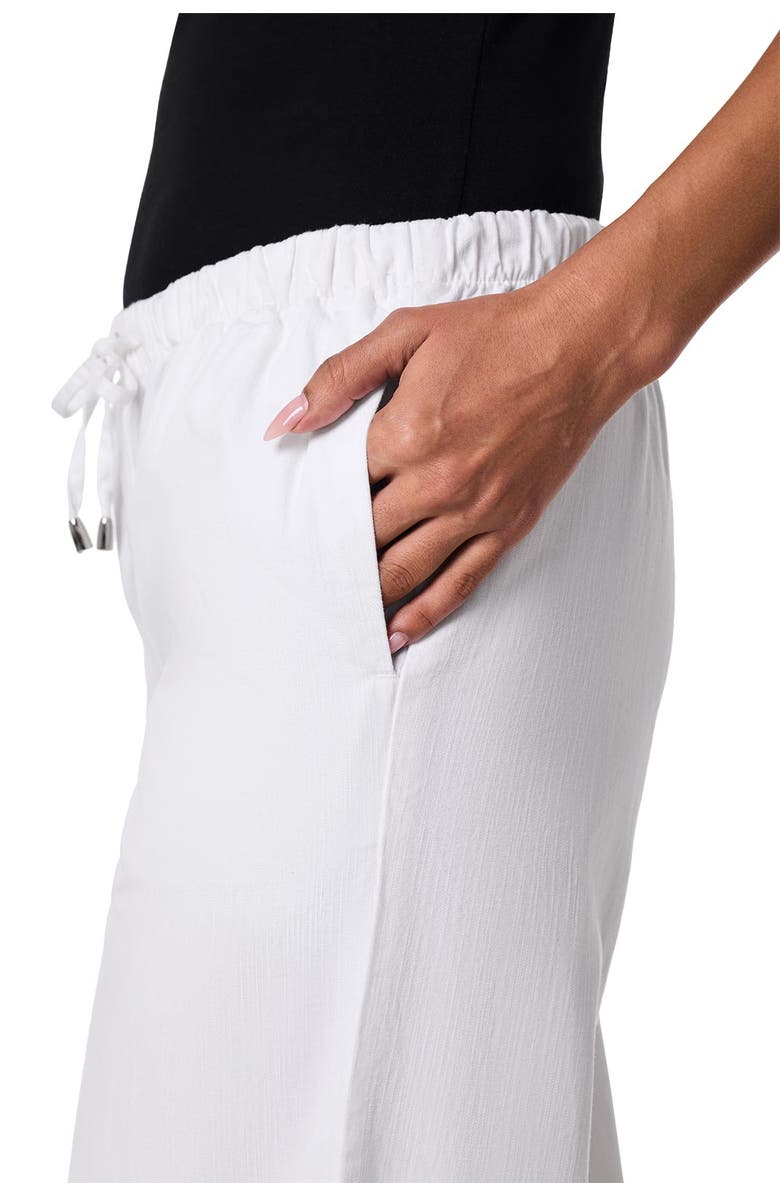 Coolibar Women's Chambray Wide Leg Pants - UPF 50+ Sun Protection - Enclave, Alternate, color, White Chambray