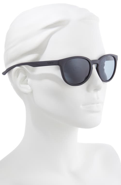 Smith Easbank Core 52mm Polarized Round Sunglasses In Black