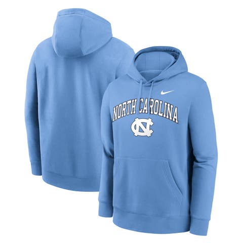 Men's Nike Carolina Blue North Carolina Tar Heels Club Fleece Arch Pullover Hoodie