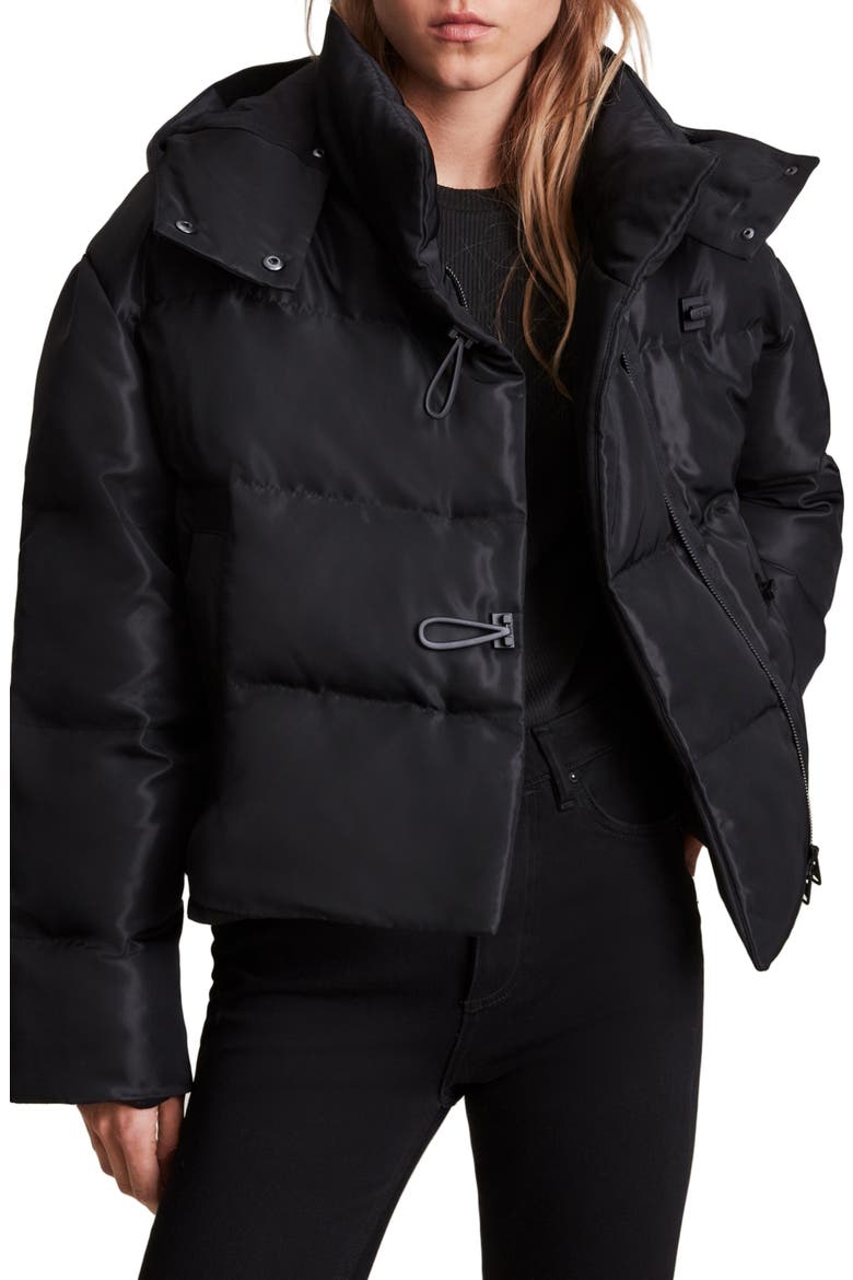 Allais Hooded Puffer Coat, Main, color, BLACK