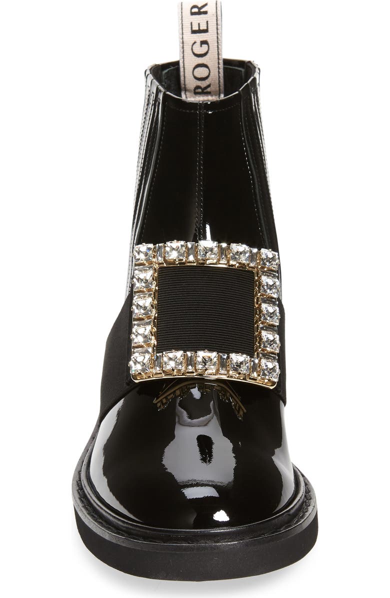 Roger Vivier Viv Rangers Buckle Chelsea Boot, Alternate, color,