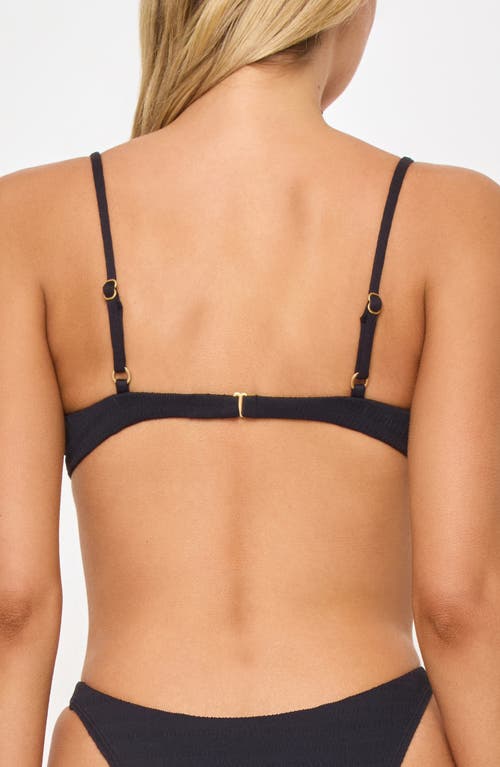 L*space Lspace Belle Underwire Bikini Top In Black