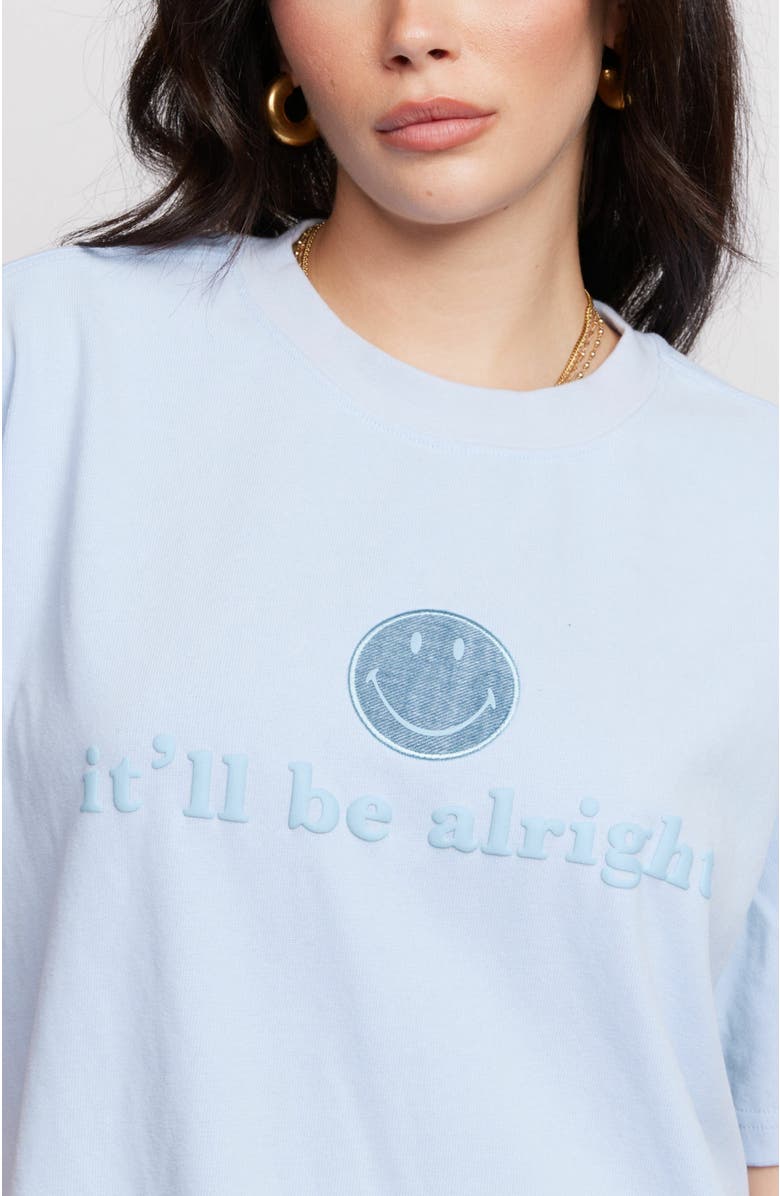 Samii Ryan Smiley It'll Be Alright Oversized Tee, Alternate, color, 