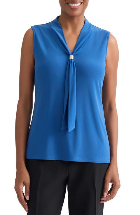 Tie Neck Sleeveless Top