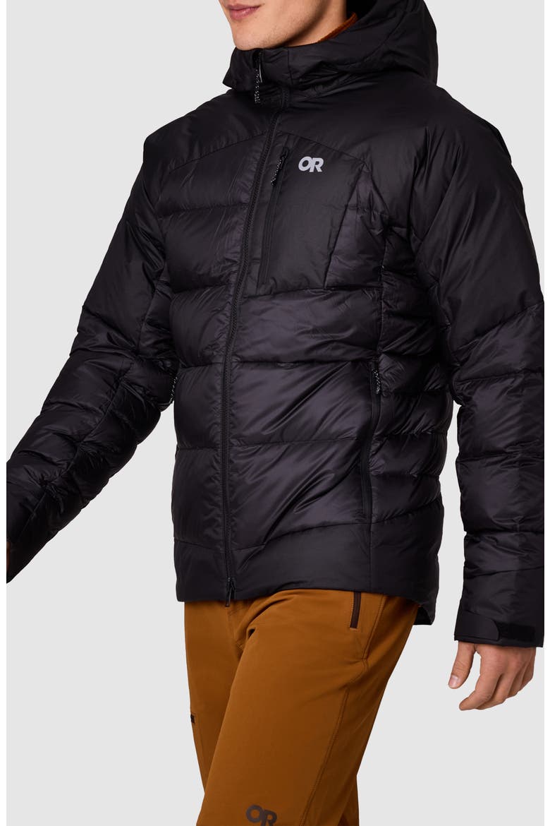 Helium XT 800-Fill-Power Down Hoodie, Alternate, color, BLACK