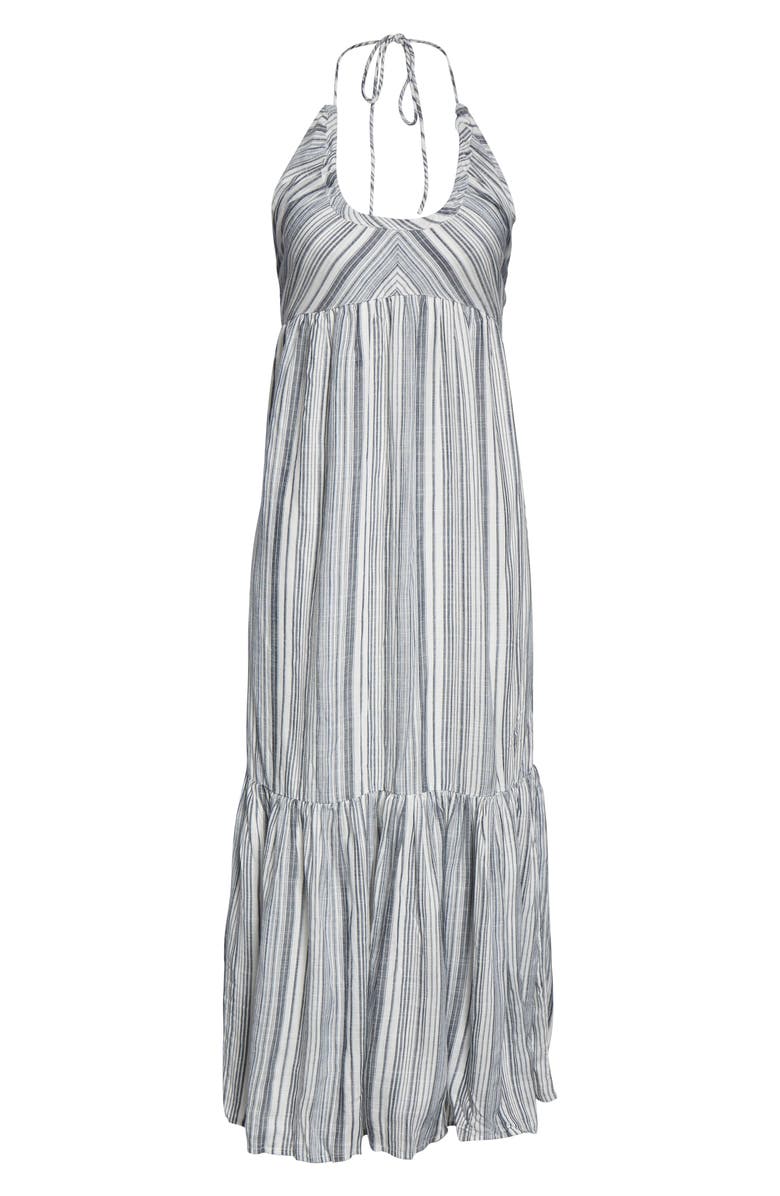 Free People Audrey Stripe Halter Dress, Alternate, color, 