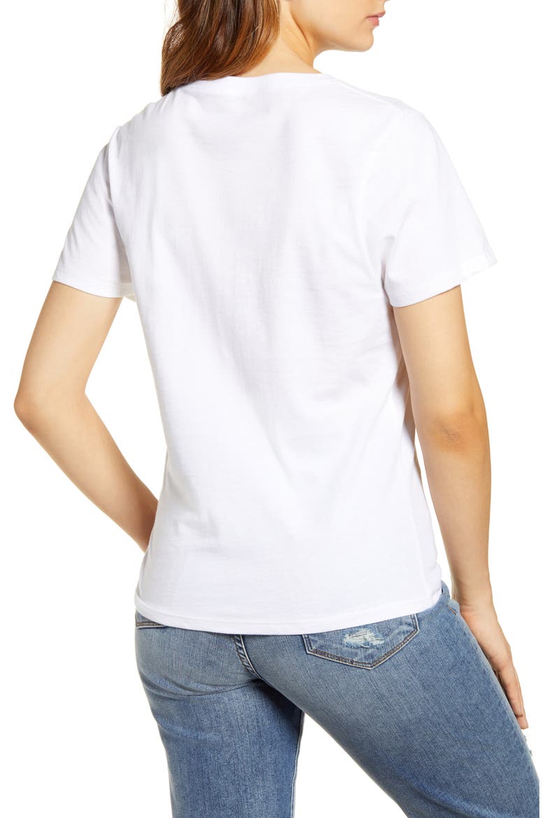 New York Apple Graphic Tee, Alternate, color, WHITE