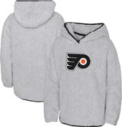 Outerstuff Girls Youth Heather Gray Philadelphia Flyers Ultimate Teddy Fleece Pullover Hoodie