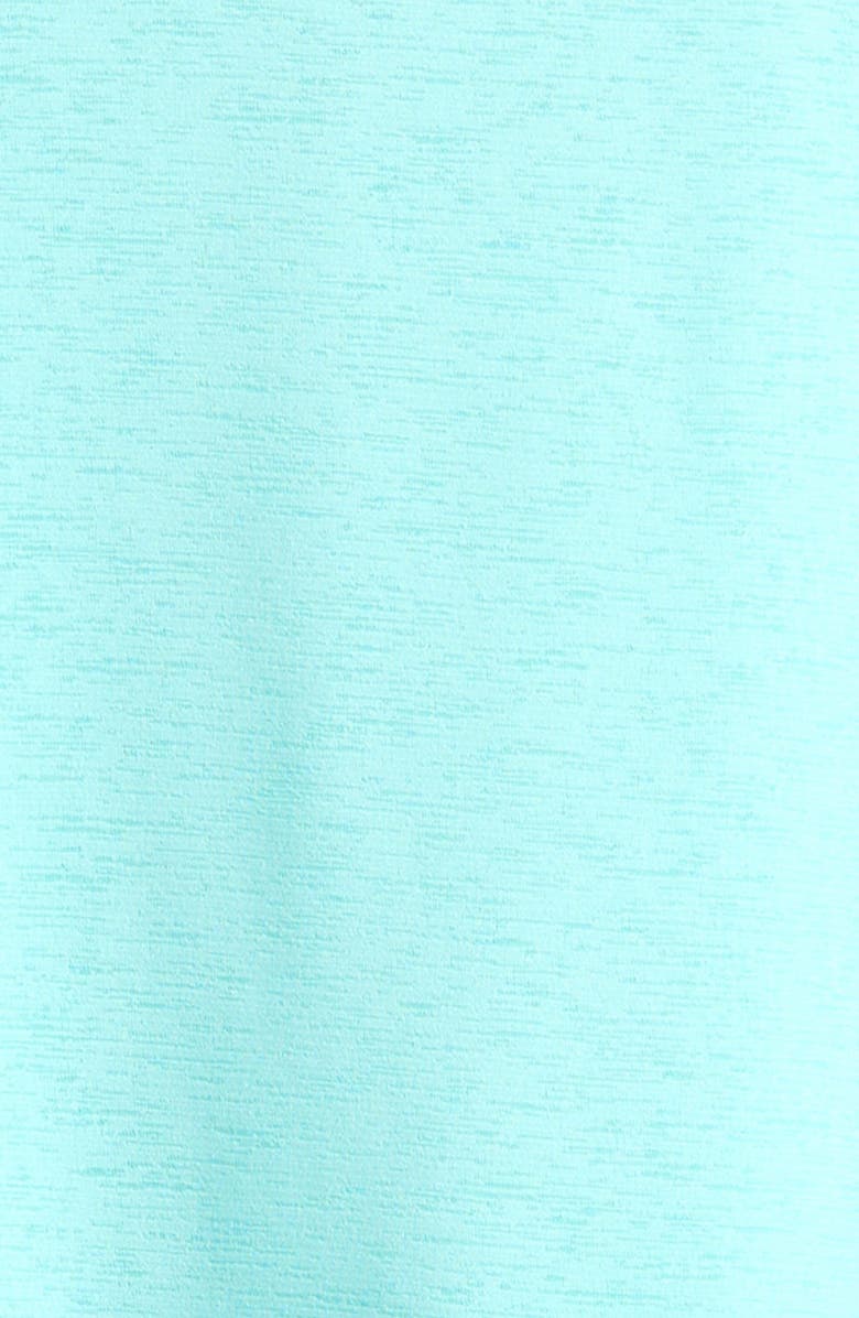 Zella Girl Kids' Breezy Split Handkerchief Hem Top, Alternate, color, Teal Tint