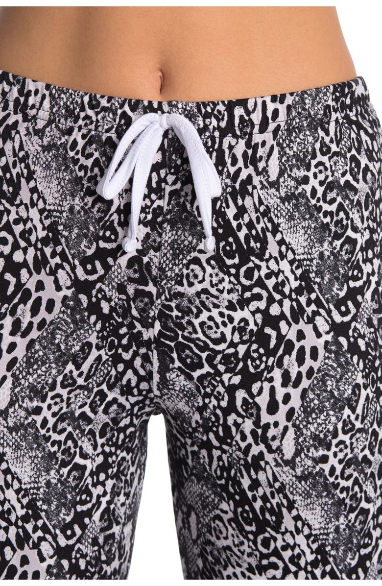 FRENCH AFFAIR Young Wild Free Animal Print Tank Top & Capri Pants Pajama 2-Piece Set, Alternate, color, 