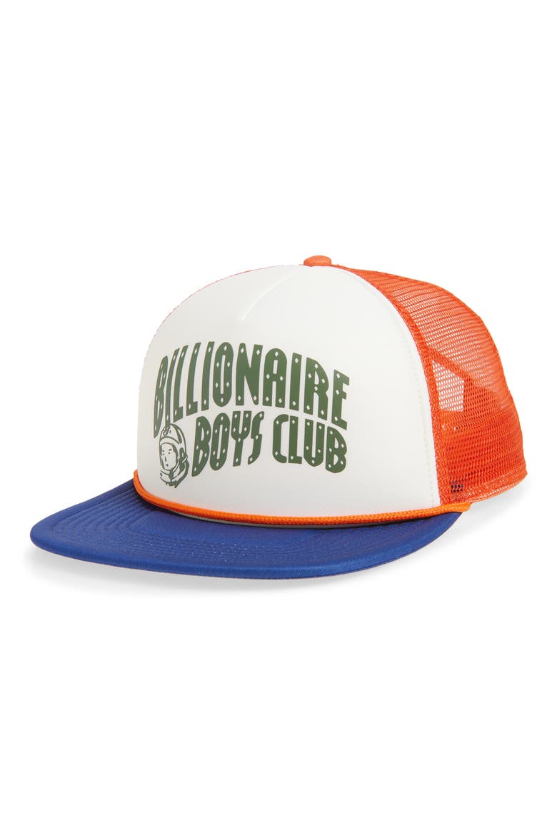 Curve Adjustable Snapback Trucker Hat, Main, color, BLUE DEPTHS