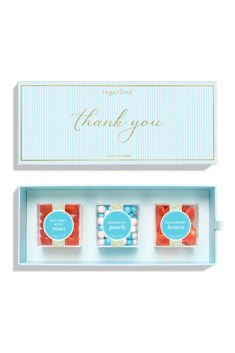 Thank You 3-Piece Candy Bento Box, Main, color, NO COLOR