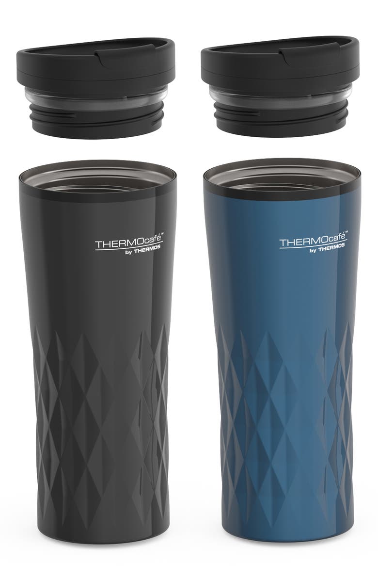 THERMOS Assorted 2-Pack THERMOcafé<sup>™</sup> 14-Ounce Air Stainless Steel Tumblers, Alternate, color,