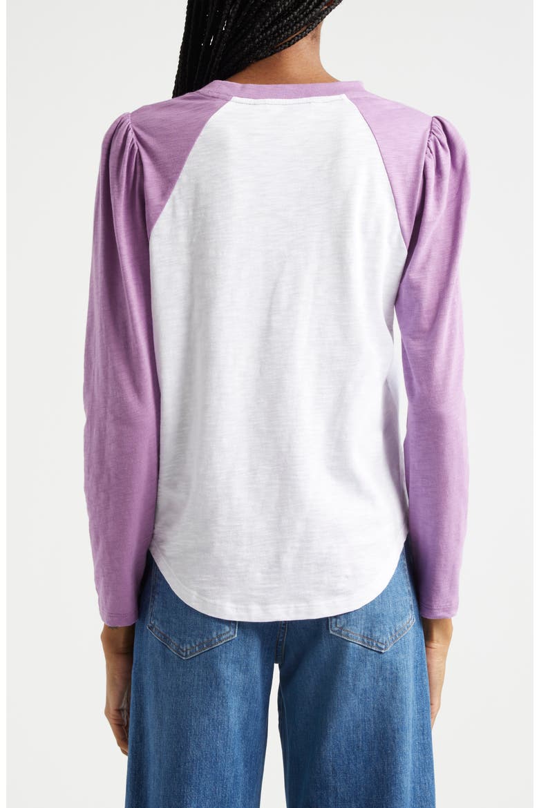 Mason Colorblock Baseball T-Shirt, Alternate, color, WHITE ORCHID DUSK