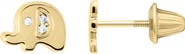 Mignonette Kids' Elephant Stud Earrings