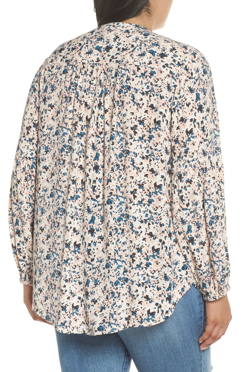 Caslon<sup>®</sup> Button-Up Patterned Top, Alternate, color, 