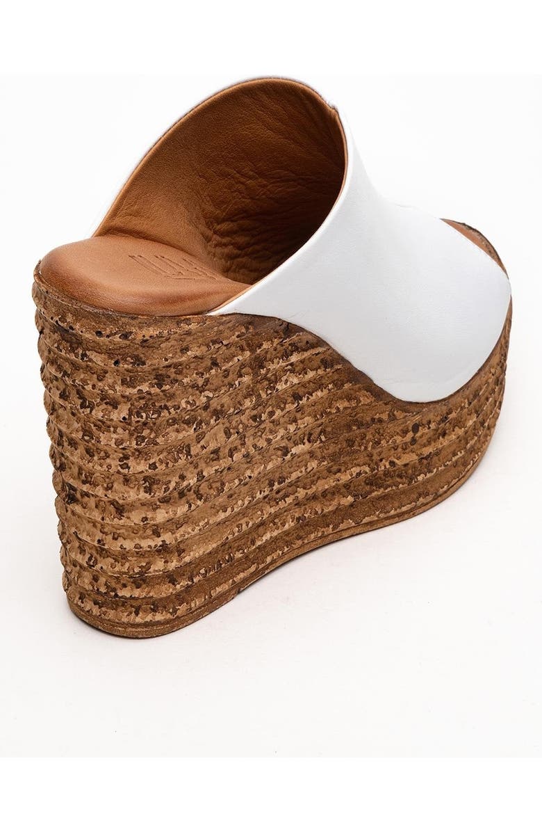 Forever & Always Shoes Nelly Leather Platform Sandal, Alternate, color, White Leather