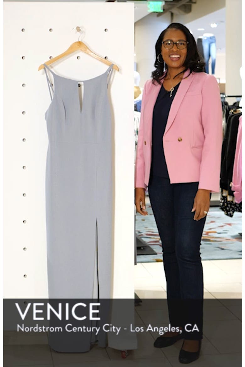 Stretch Crepe Column Gown video