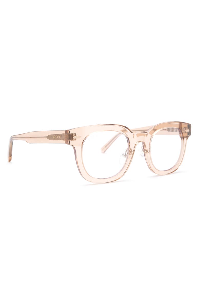 DIFF Summer 47mm Blue Light Blocking Glasses, Alternate, color, Vintage Crystal
