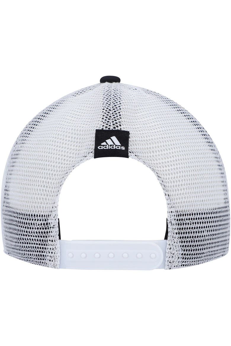 Women's adidas Black/White Pittsburgh Penguins Graphic Foam Trucker Snapback Hat, Alternate, color, Black
