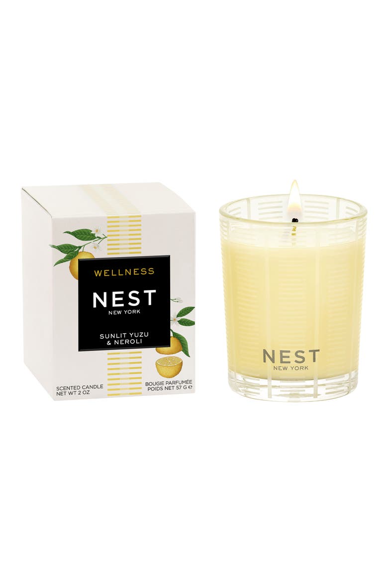 Sunlit Yuzu & Mandarin Candle, Alternate, color, NO COLOR