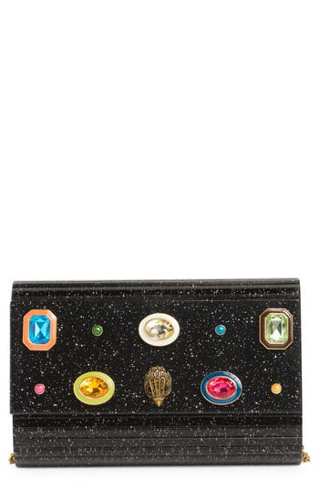Kurt Geiger London Gems Party Envelope Clutch In Gray