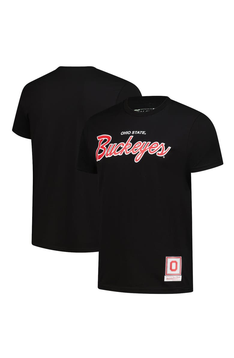 Mitchell & Ness Men's Mitchell & Ness Black Ohio State Buckeyes Elite Script T-Shirt, Alternate, color, Black