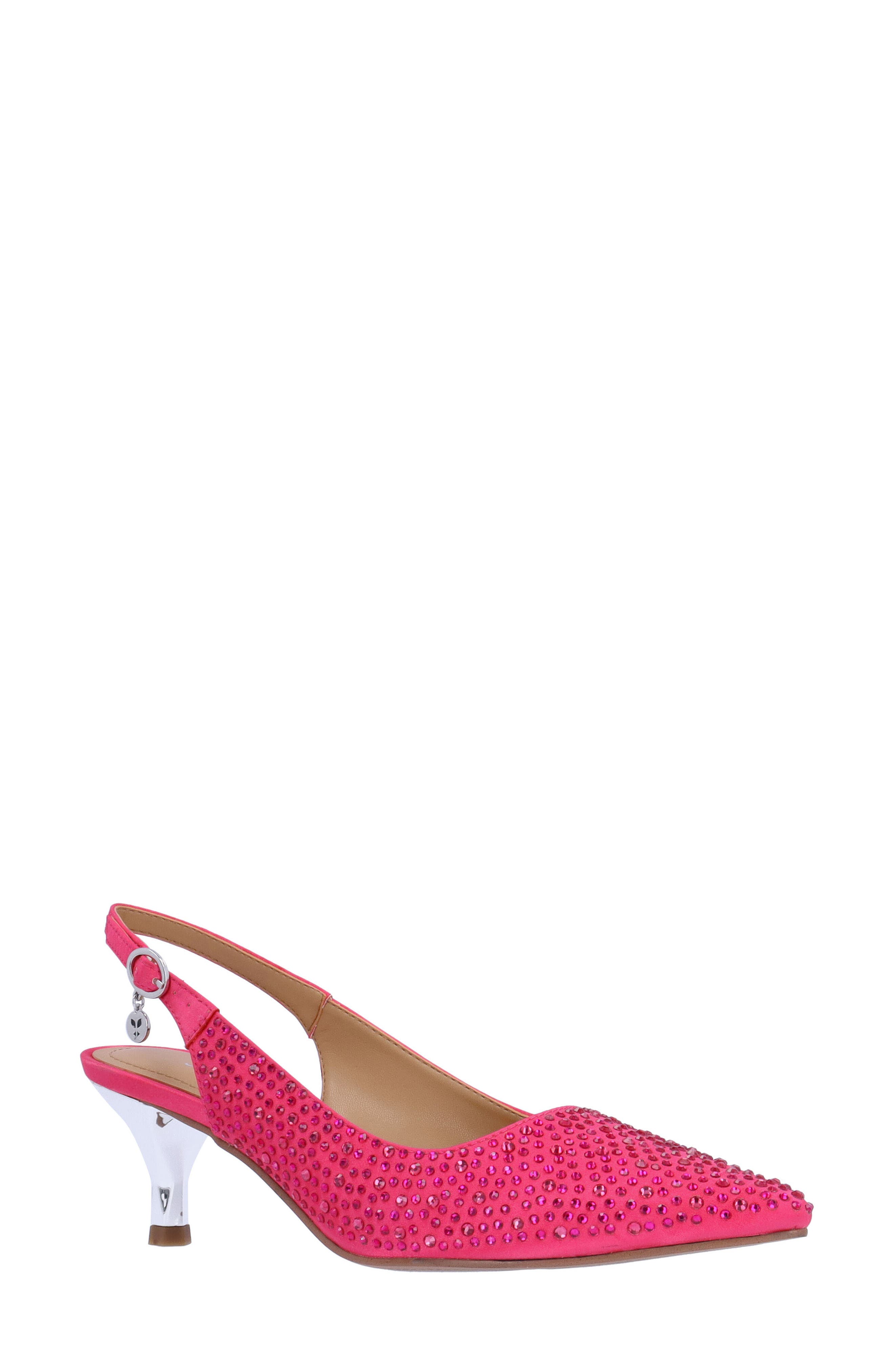 J. Reneé Ferrya Slingback Pointed Toe Pump, Main, color, Fuchsia