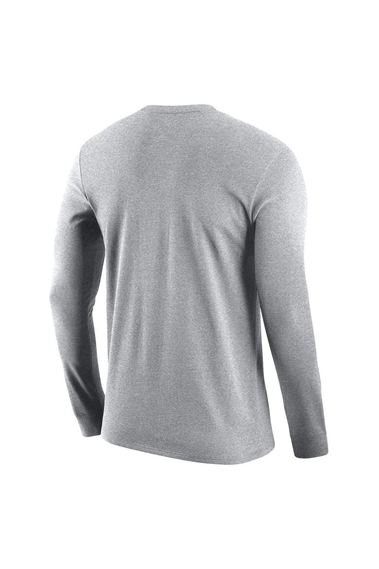 Men's Nike Gray San Antonio Spurs Logo Core Long Sleeve T-Shirt, Alternate, color, Gray