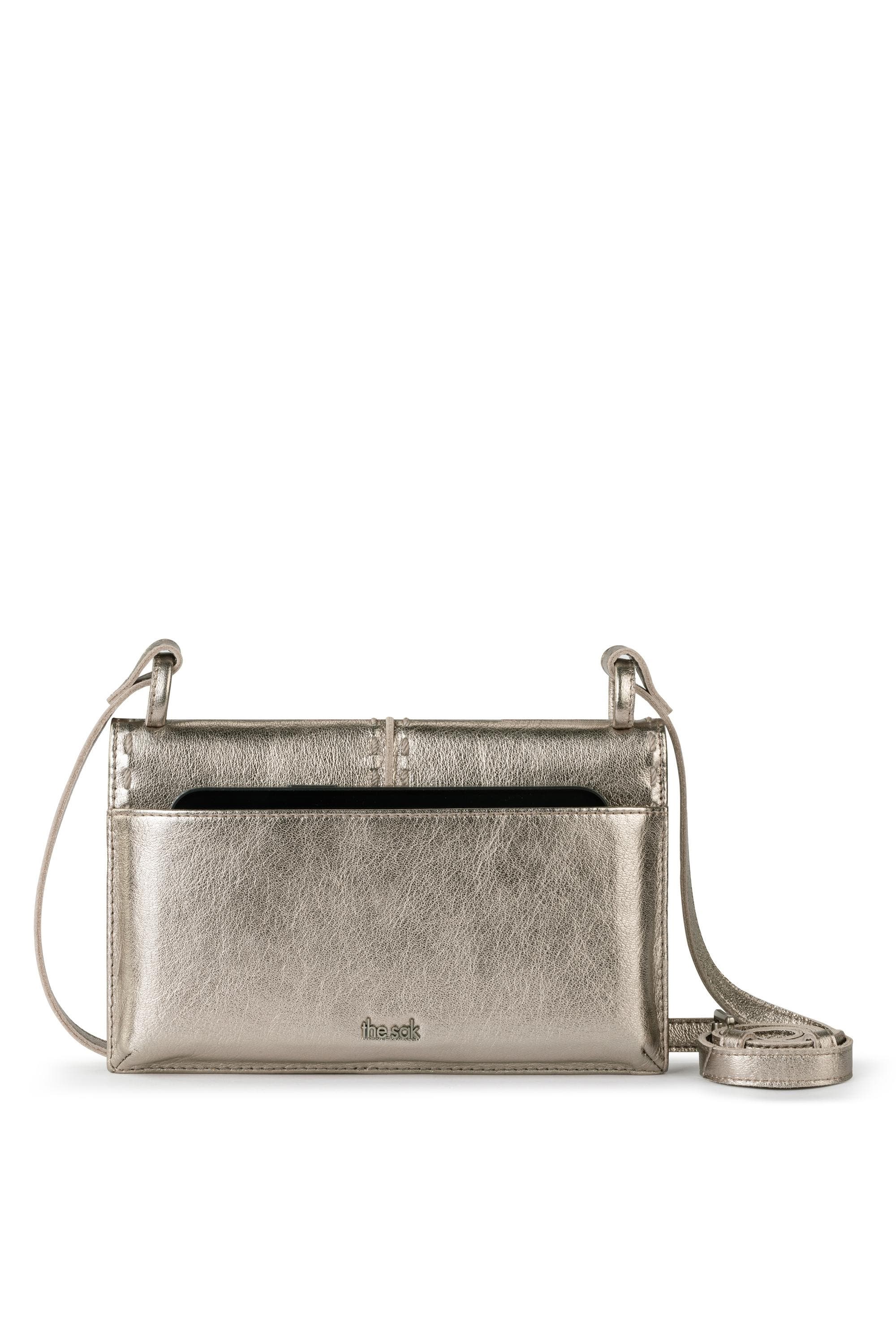 The Sak Los Feliz Leather Phone Wallet, Alternate, color, Pyrite