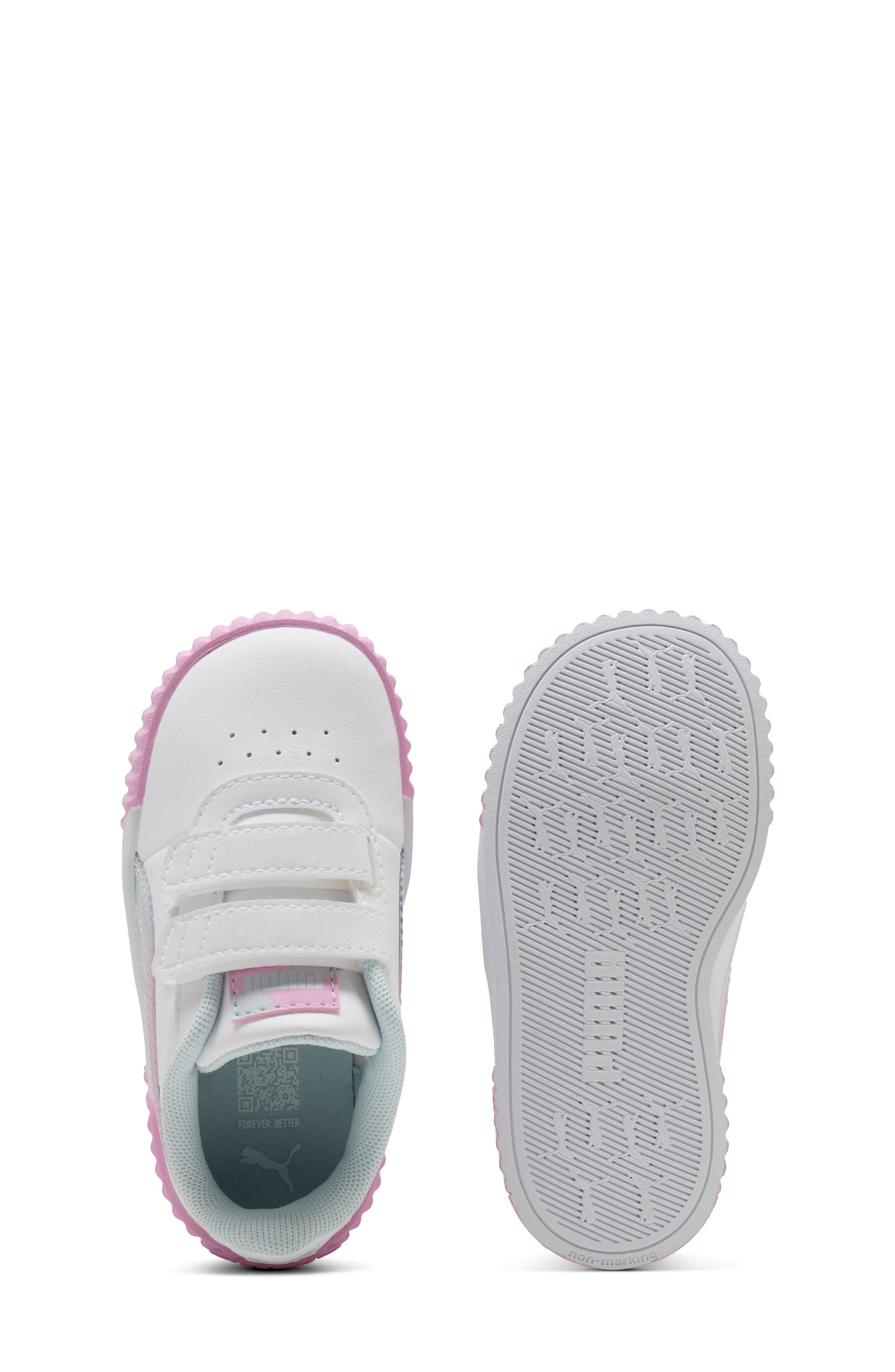Kids' Carina 3.0 First Blossom Sneaker, Alternate, color, PUMA WHITE/ MAUVE GLOW