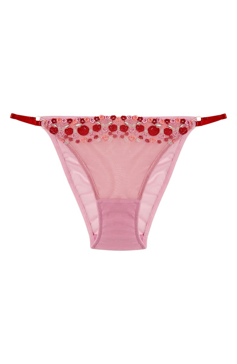 Playful Promises x Squish Charli Embroidered Bikini, Alternate, color, 
