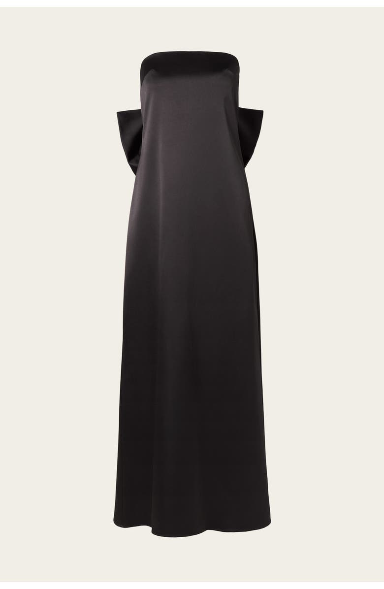 Malina Elmina Bow Detailed Maxi Dress, Alternate, color, Black