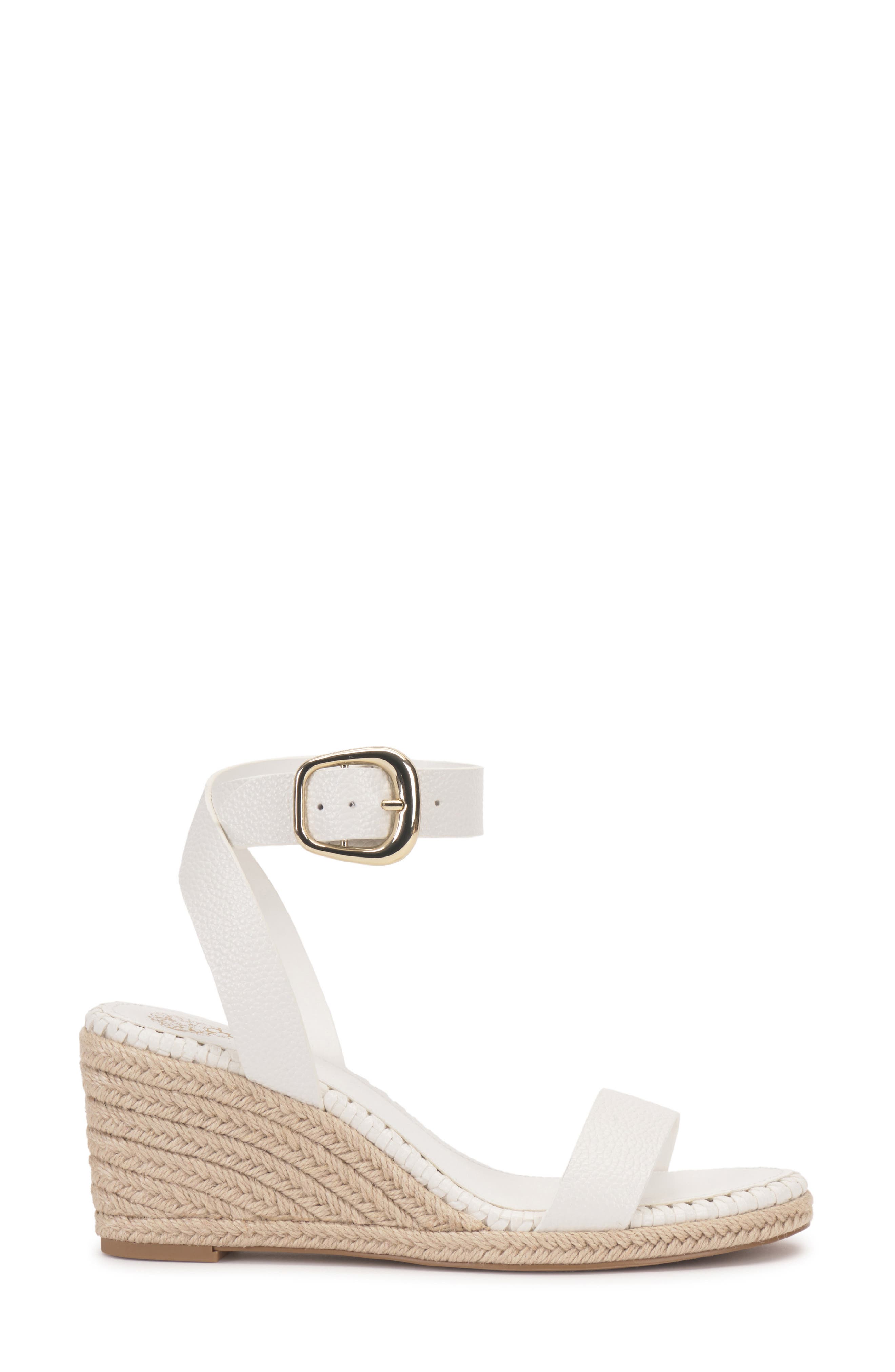 Fainel Espadrille Ankle Strap Platform Wedge Sandal, Alternate, color, BIANCO