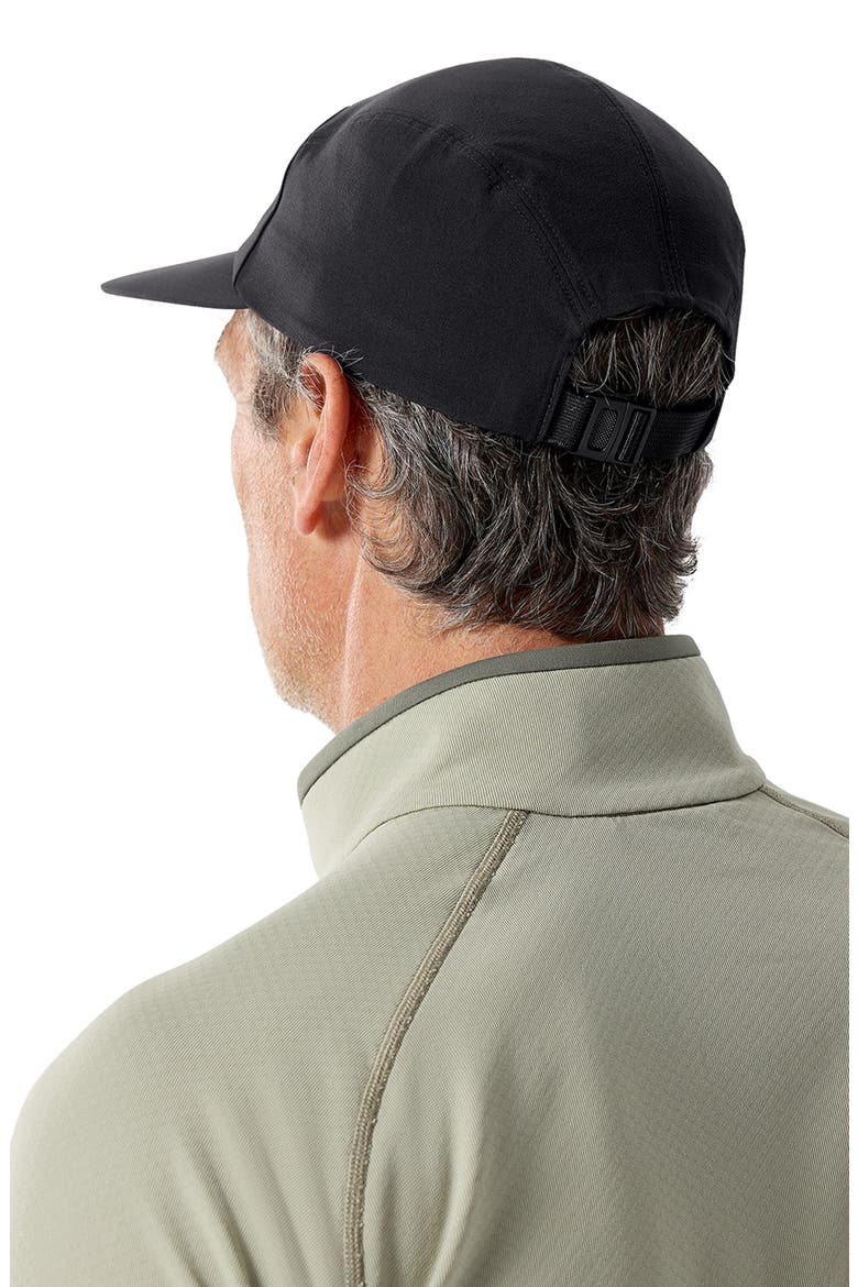 Gamma Embroidered Water Repellent Adjustable Cap, Alternate, color, BLACK/ ARCTIC SILK