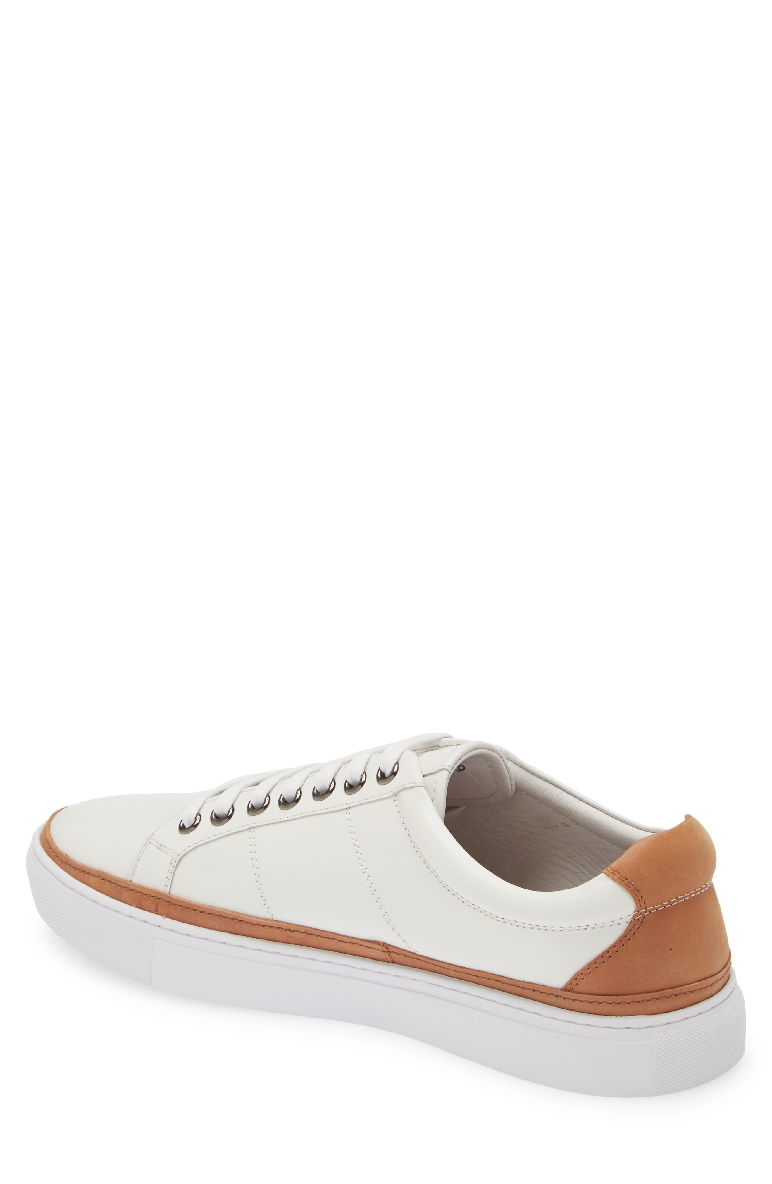 Robert Graham Sunset Low Top Leather Sneaker, Alternate, color, 
