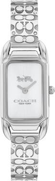 COACH Cadie Crystal Rectangular Bracelet Watch, 17.5mm x 28.5mm