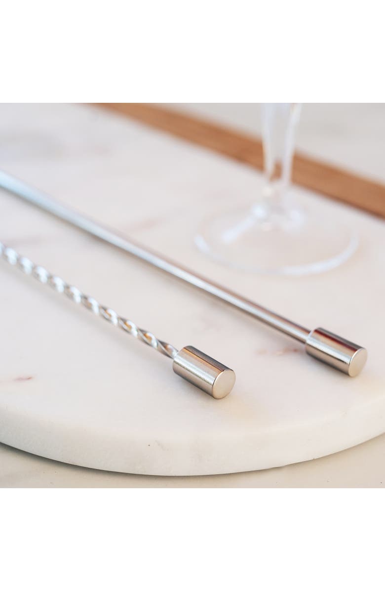 A Bar Above Stainless Steel Bar Spoons, Combo Set of 2, Alternate, color, Stainless Steel