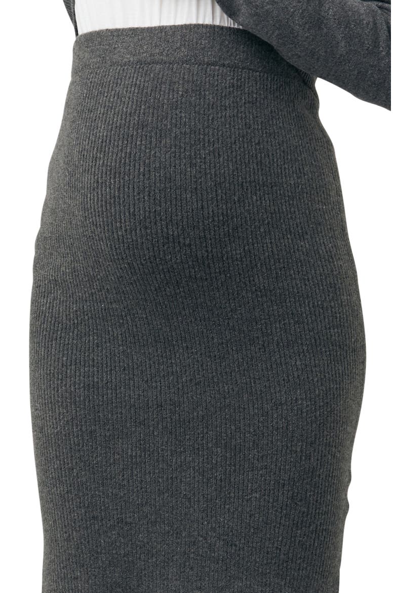 Dani Knit Skirt, Alternate, color, CHARCOAL