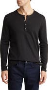 John Varvatos Waffle Stitch Long Sleeve Henley