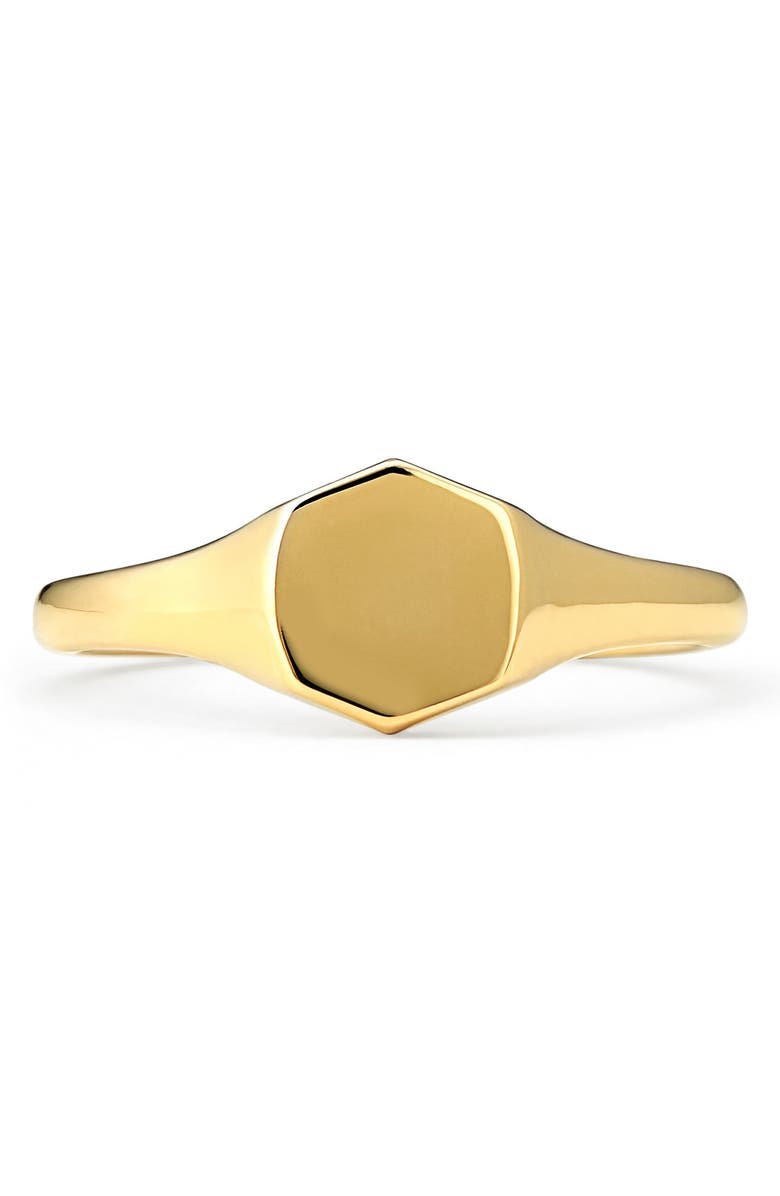 Kendra Scott Davis Signet Ring, Alternate, color, 18K Gold Vermeil
